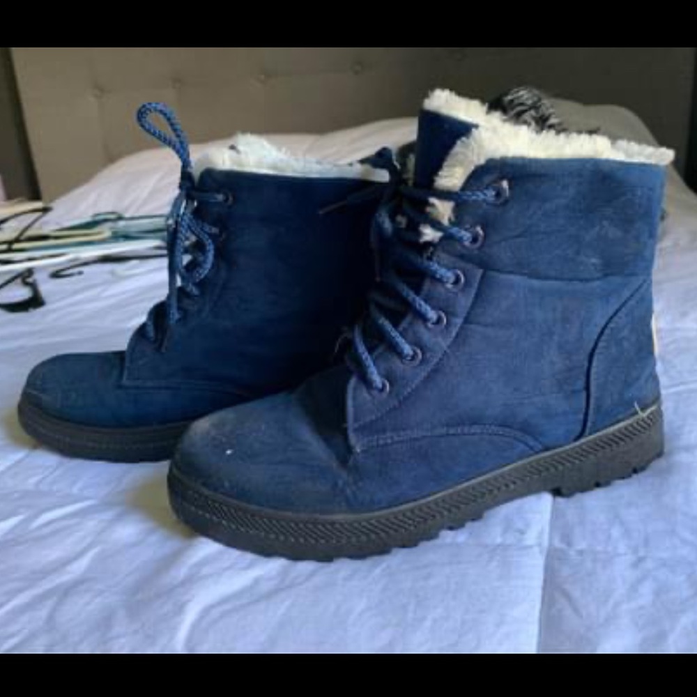 Blue Warm Boots